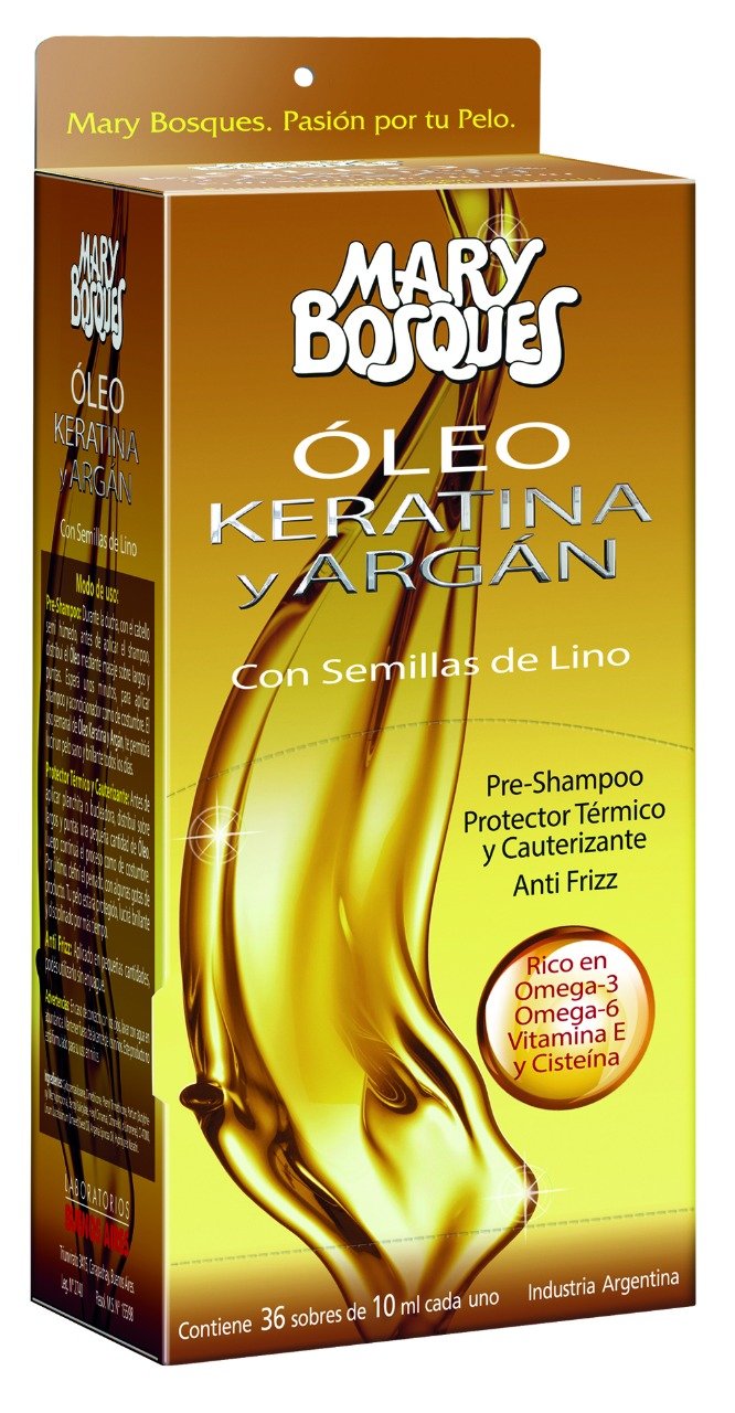 Oleo keratina + argan sachetera x 36 unidades