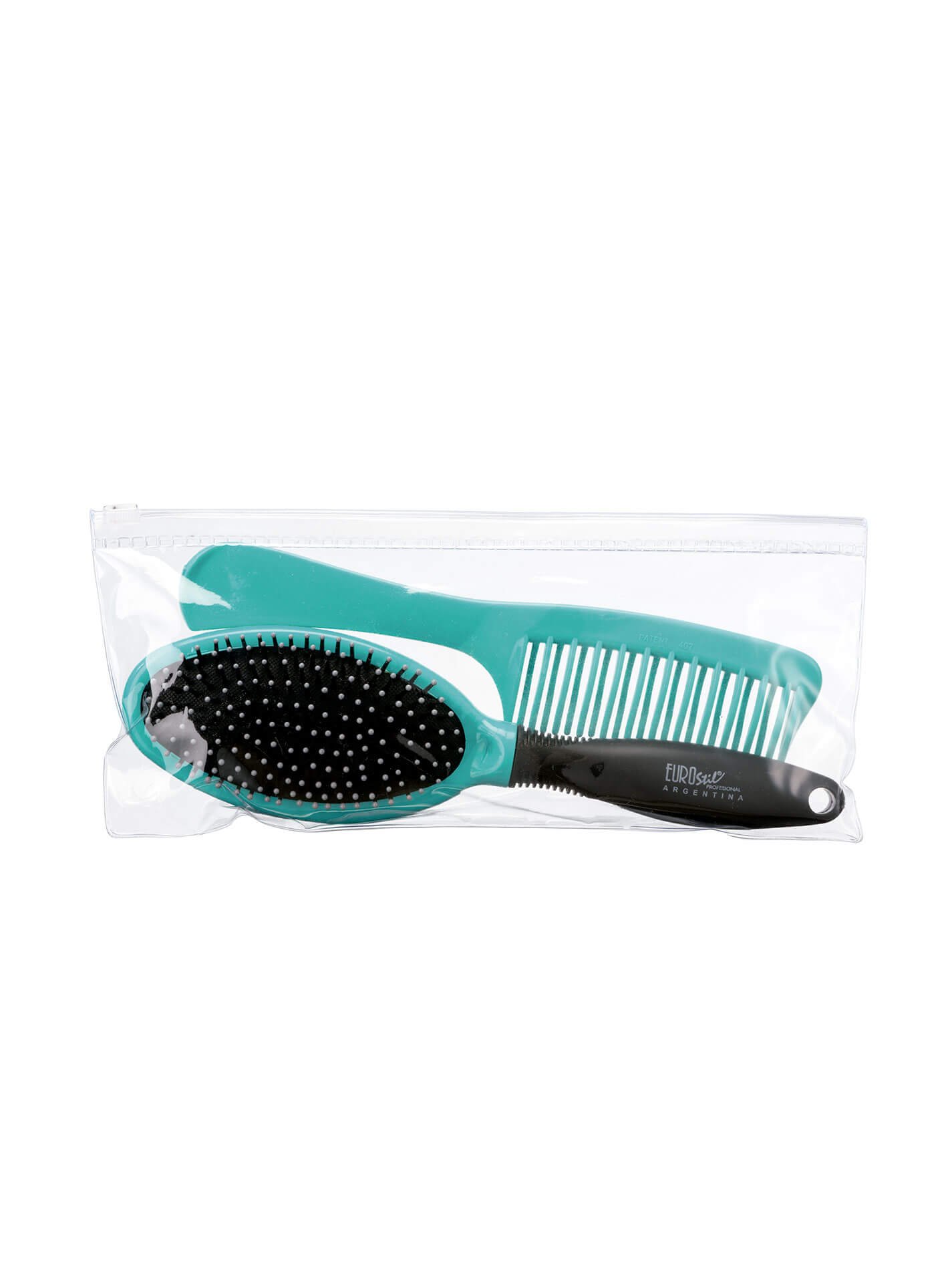 Estuche cepillo neumatico + peine doble diente 55088