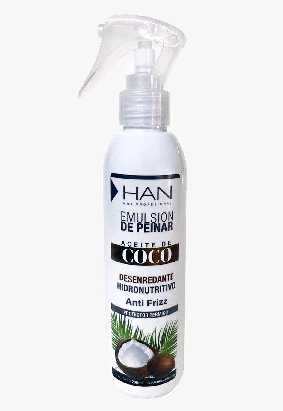 Emulsión para peinar con Aceite de Coco x 200cc