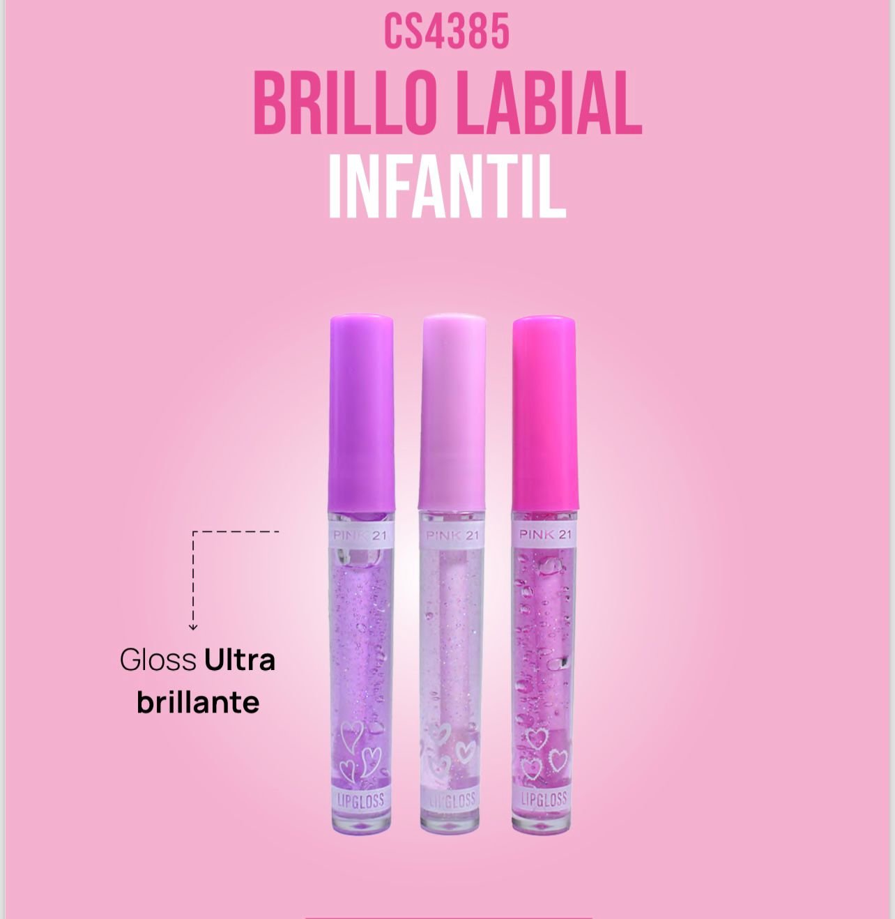 Brillo labial con aplicador  Art CS 4385
