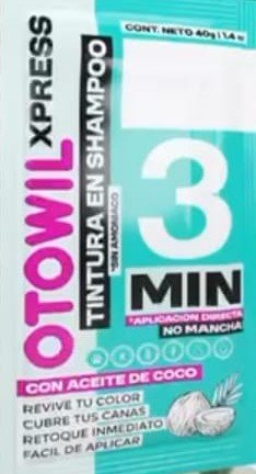 Tintura en shampoo express