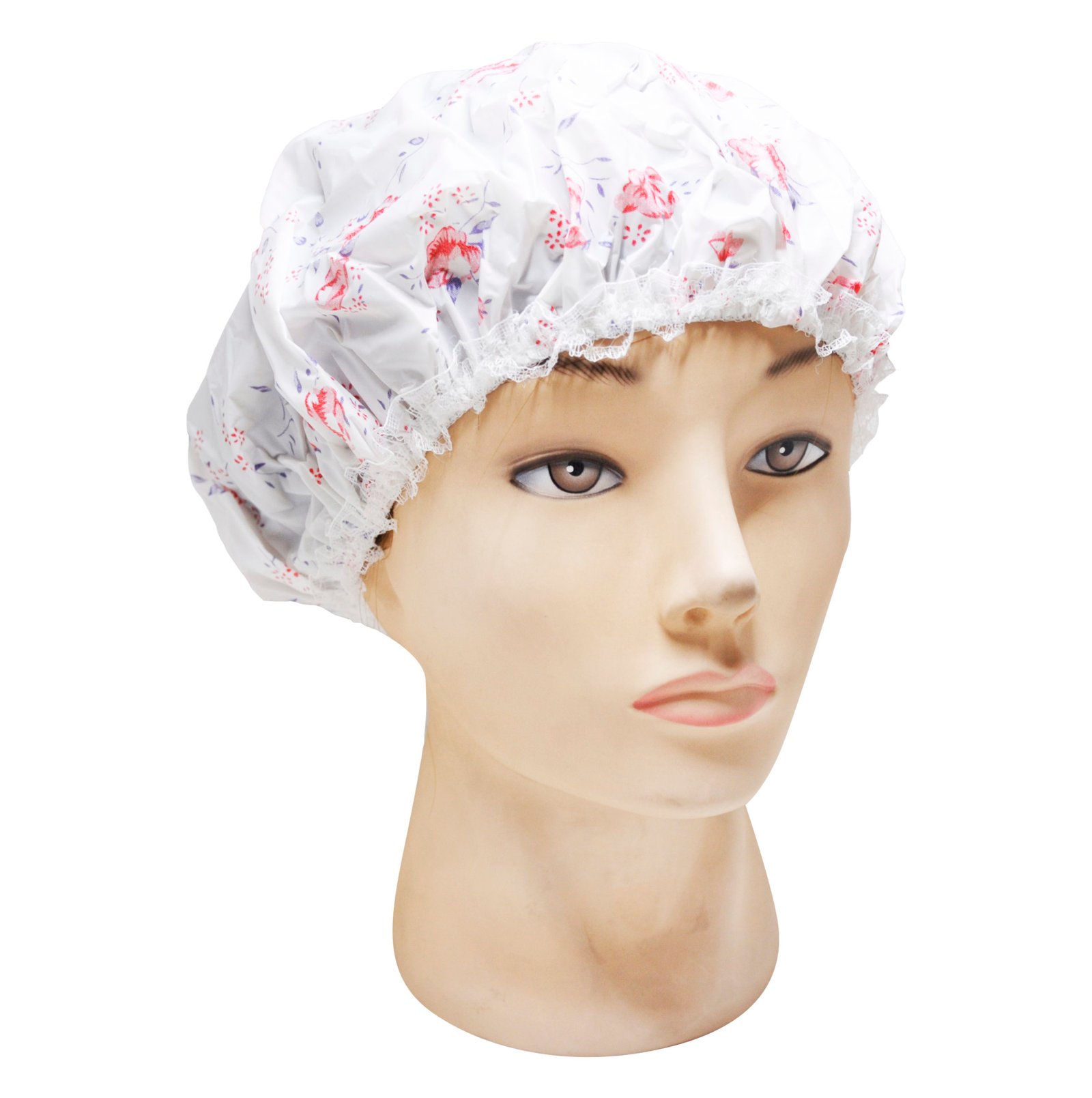 Gorro para Ducha Floreado con Puntilla G187