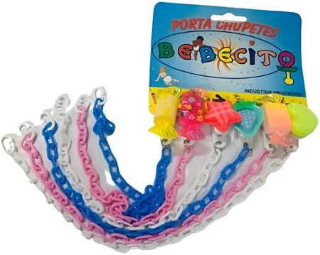 Cadenita porta chupete x 6