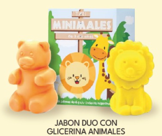 Jabón de tocador Animales x 2 unidades
