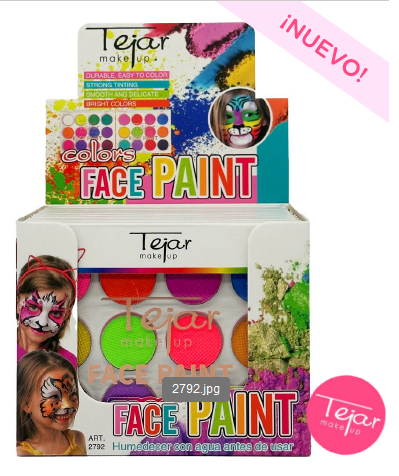 Maquillaje artístico x 12 colores Art 2792