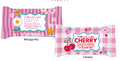 Toallitas antibacteriales perfumadas