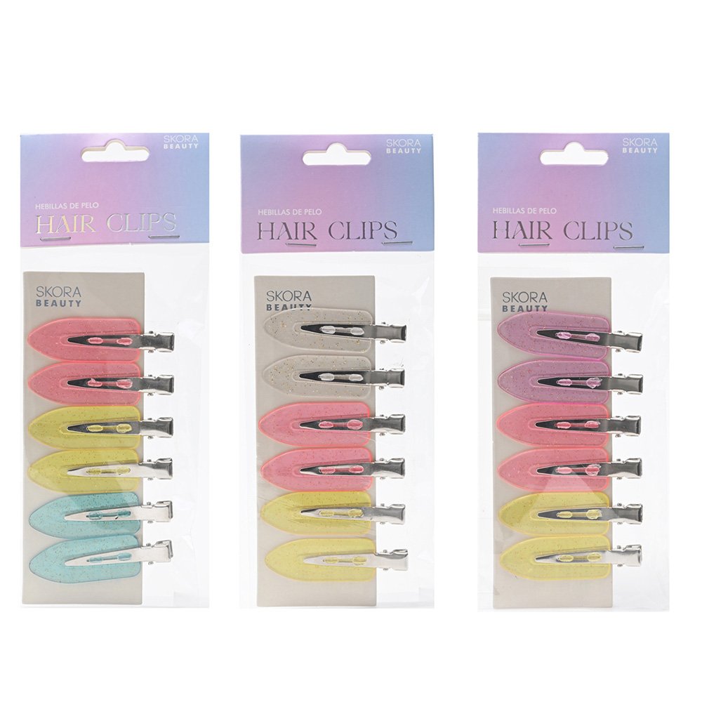 Set de Hebillas Planas para MakeUp x 6 unidades  38849