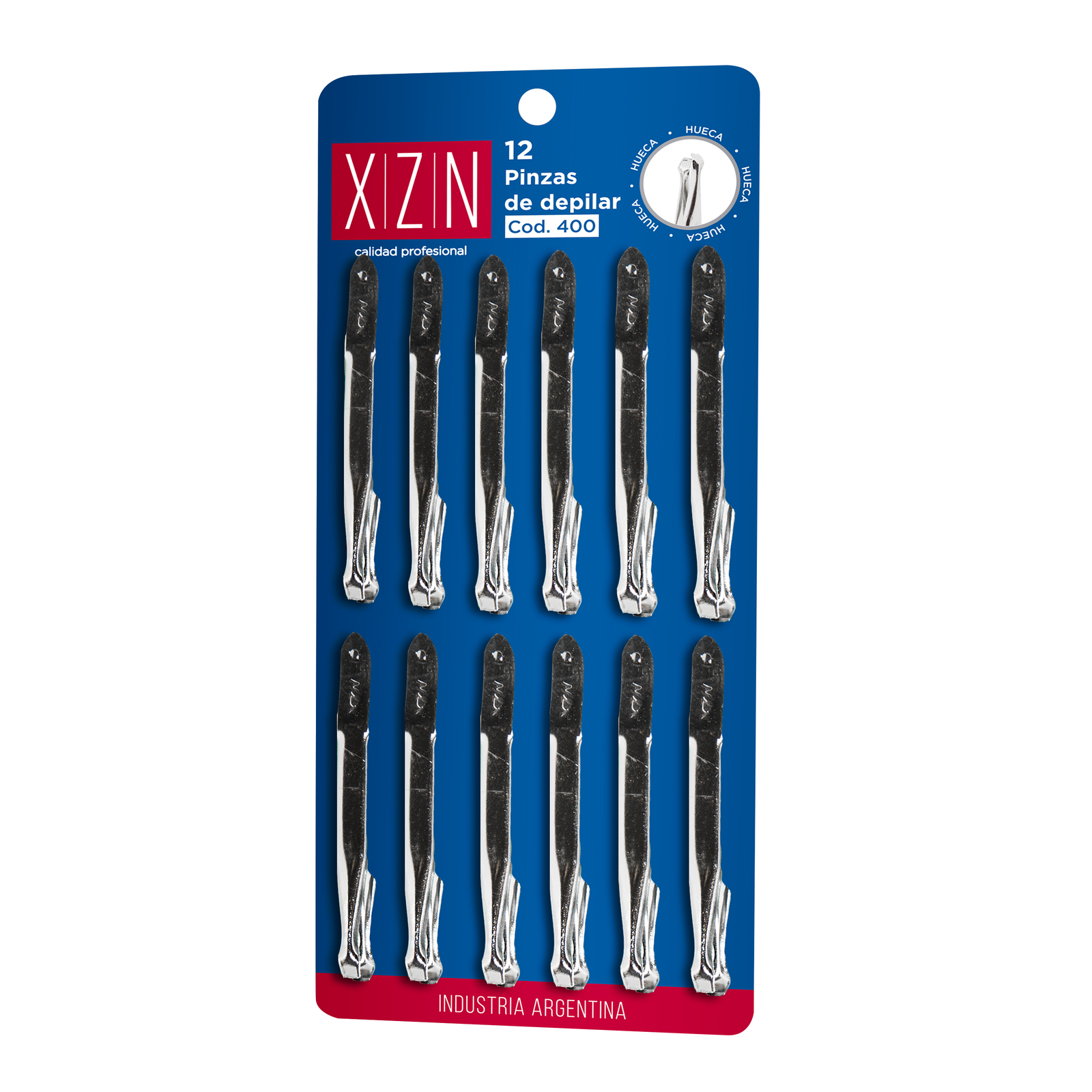Pinza Plateada x12 unid