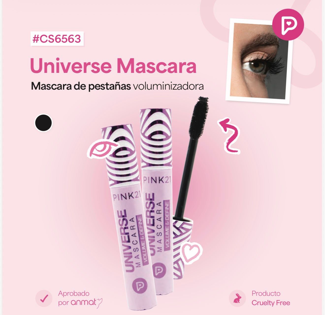 Mascara para Pestañas Universe 6563