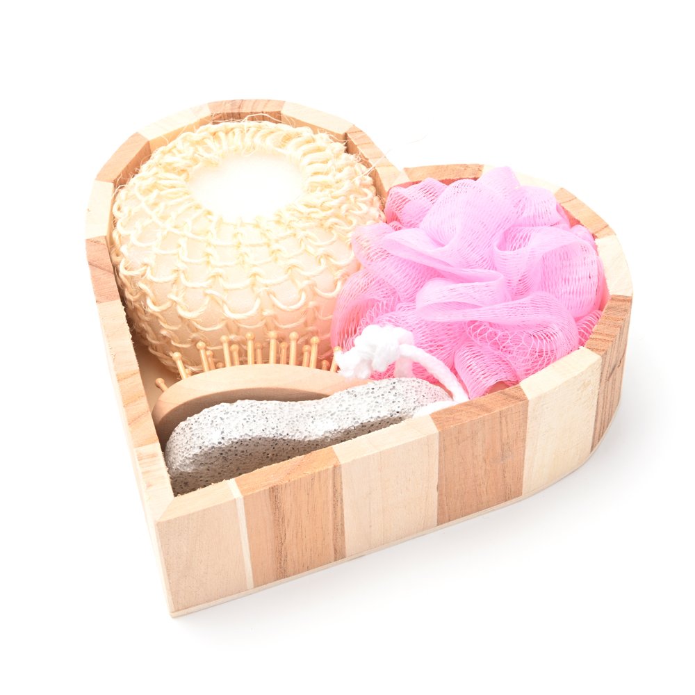 Set de Ducha Canasta Corazón x 4u  44014
